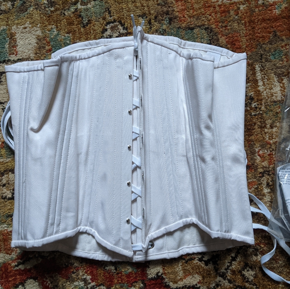 Timeless Trends White Dyeable Slim Corset 28